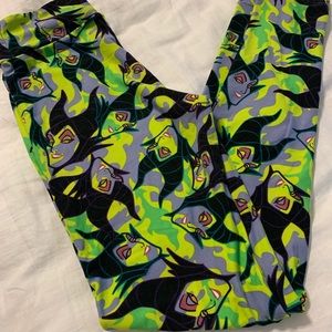 LLR OS MALEFICENT LEGGINGS NWOT